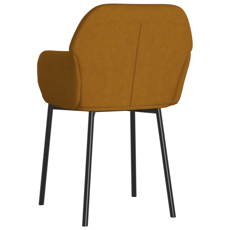 Esszimmerstühle 2 Stk. Braun Samt