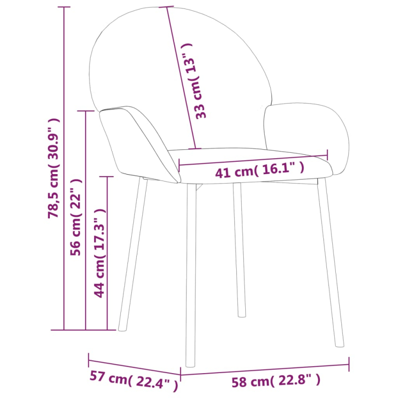 Esszimmerstühle 2 Stk. Gelb Samt