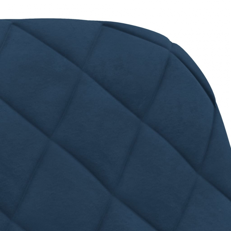 Esszimmerstühle 2 Stk. Drehbar Blau Samt