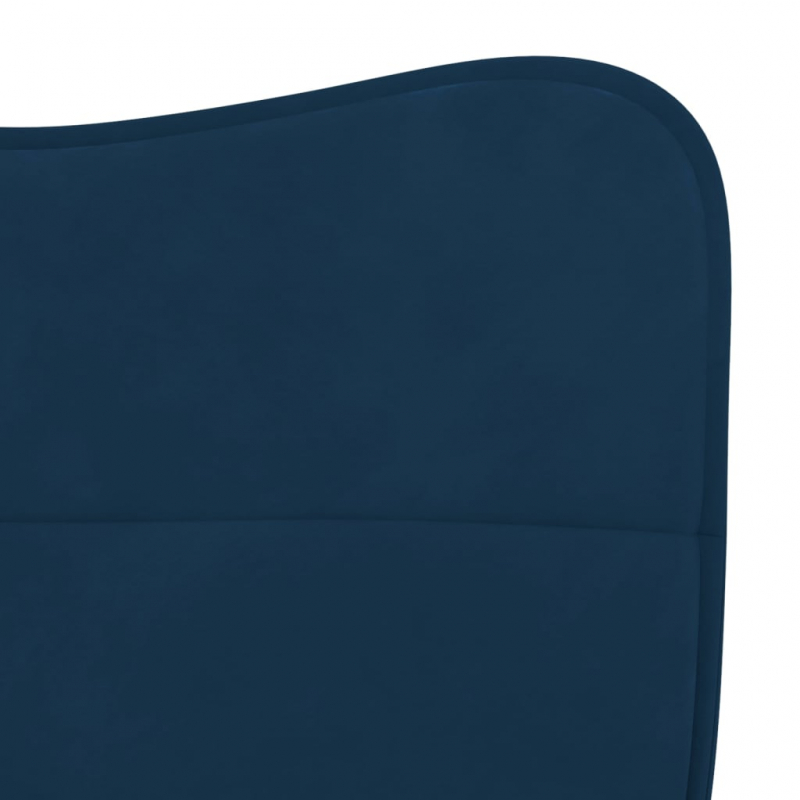 Esszimmerstühle 2 Stk. Blau Samt