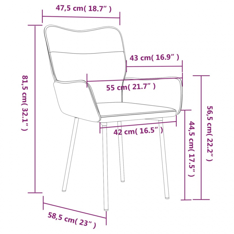 Esszimmerstühle 2 Stk. Schwarz Samt