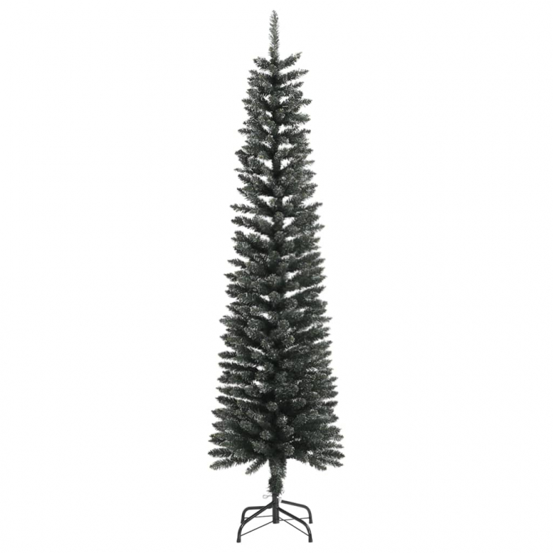 Künstlicher Weihnachtsbaum mit Ständer Schlank Grün 180 cm PVC