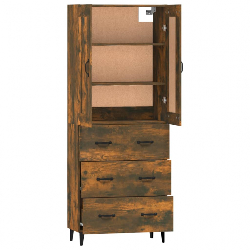 Highboard Räuchereiche Holzwerkstoff