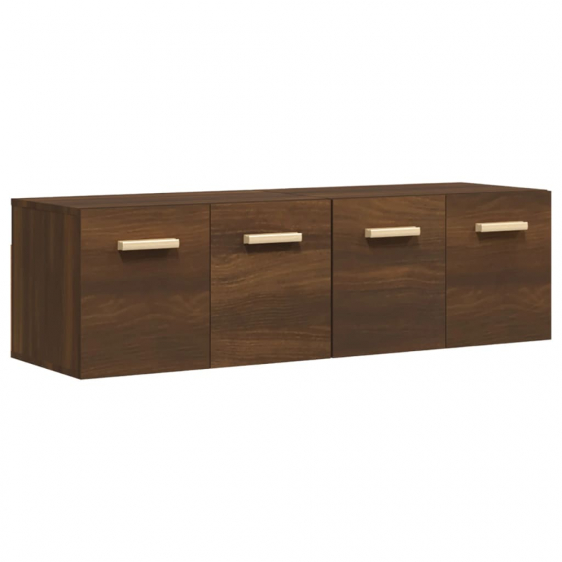 Wandschränke 2Stk Braun Eichen-Optik 60x36,5x35cm Holzwerkstoff