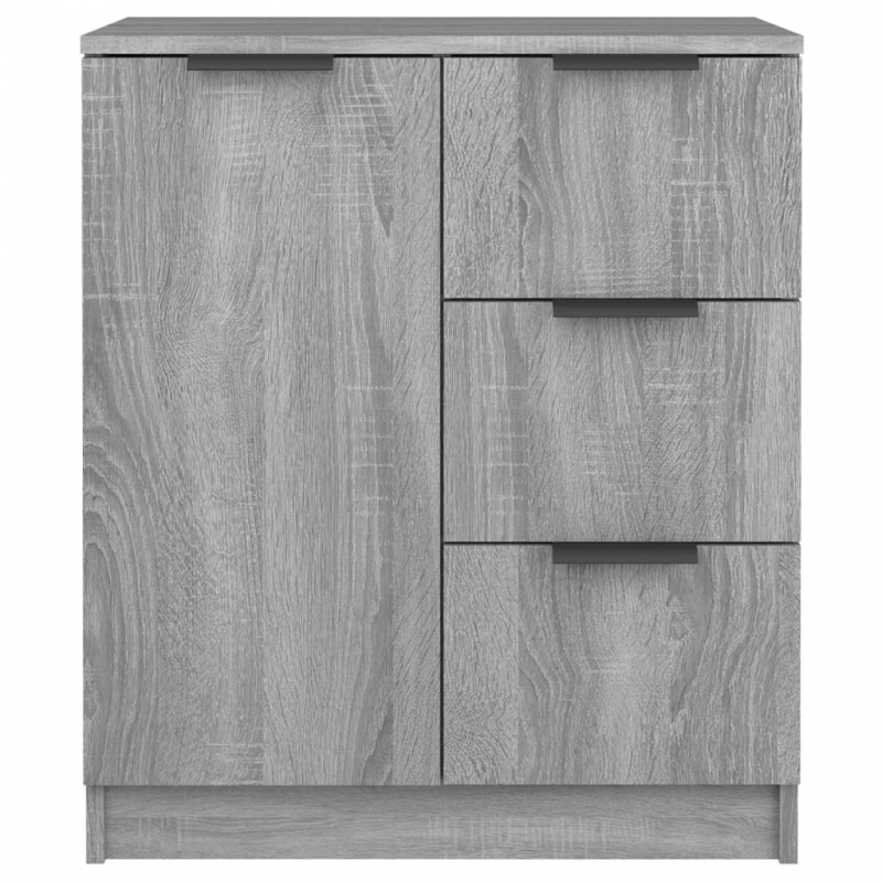 Sideboards 2 Stk. Grau Sonoma 60x30x70 cm Holzwerkstoff