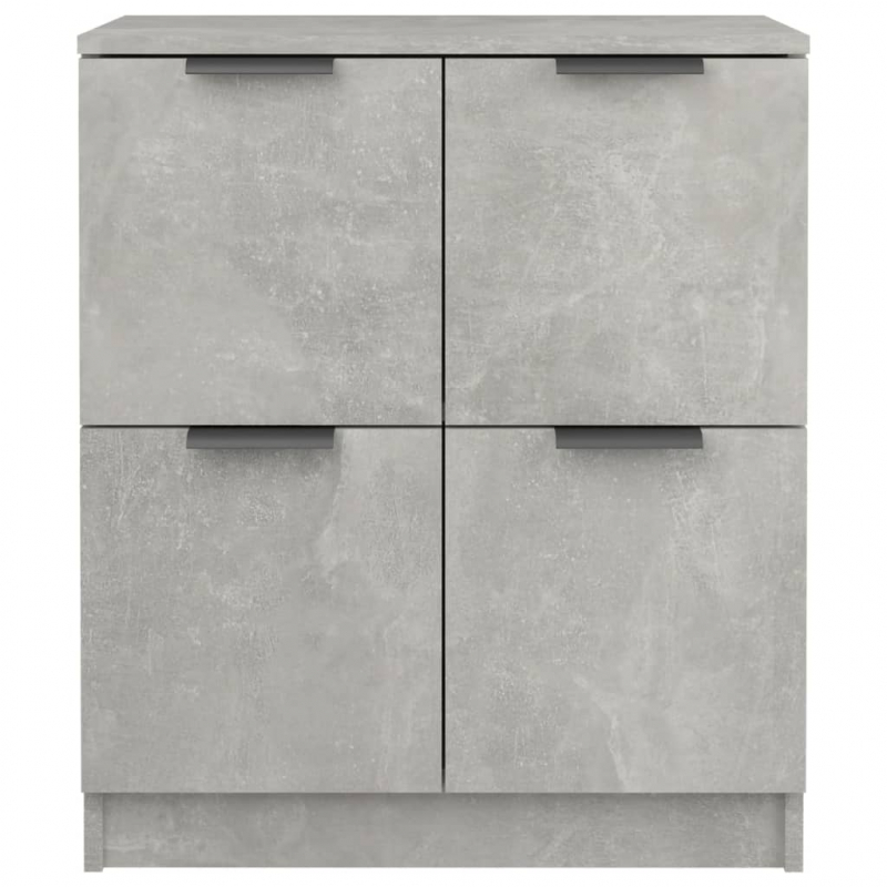 Sideboards 2 Stk. Betongrau 60x30x70 cm Holzwerkstoff