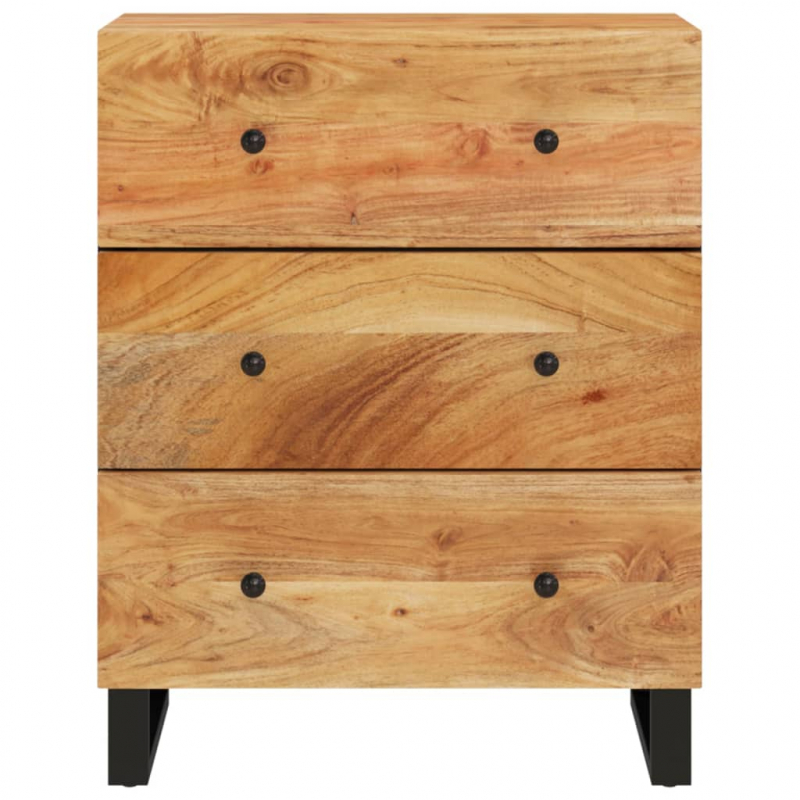 Sideboard 60x33x75 cm Massivholz Akazie
