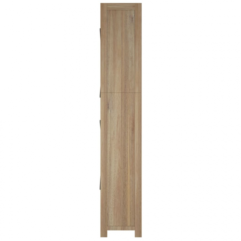 Bücherregal 6 Böden 80x30x170 cm Massivholz Akazie