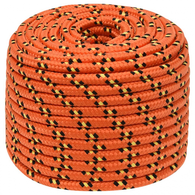 Bootsseil Orange 14 mm 25 m Polypropylen