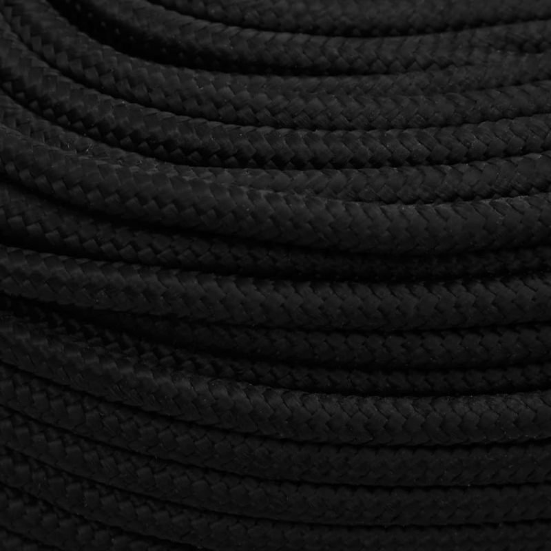 Arbeitsseil Schwarz 6 mm 100 m Polyester