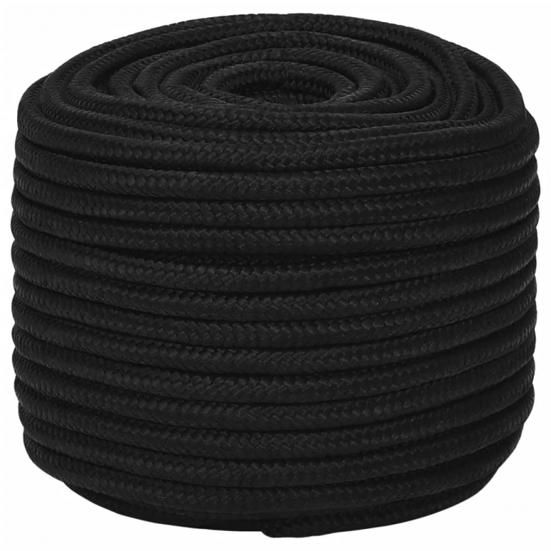 Arbeitsseil Schwarz 14 mm 100 m Polyester