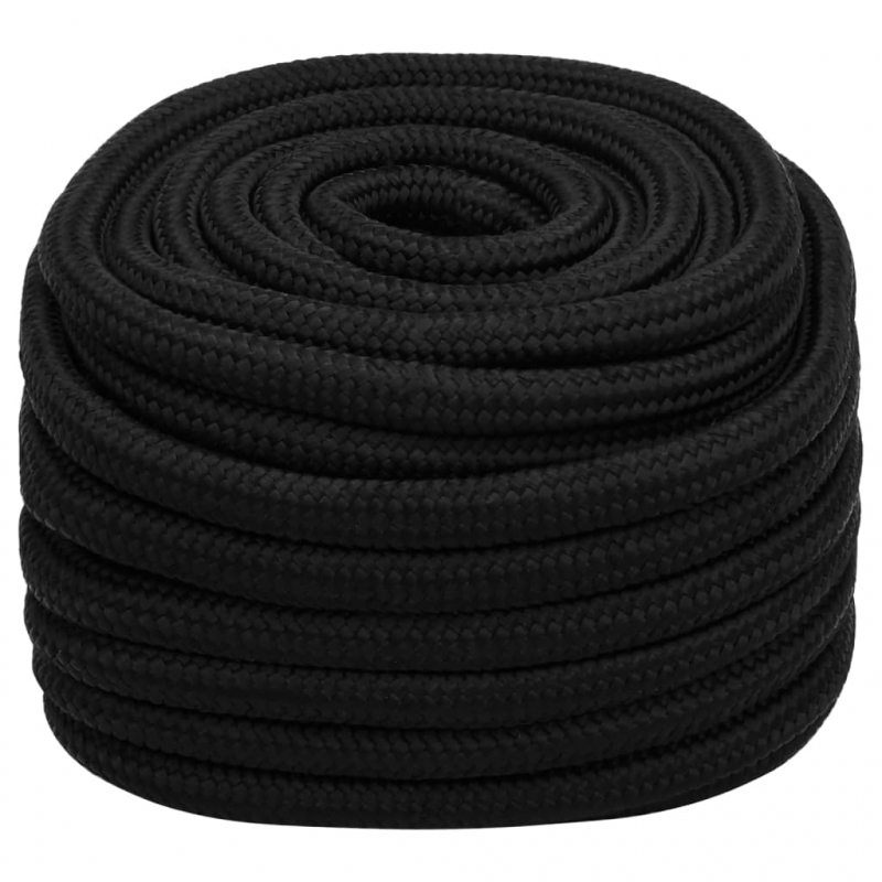 Arbeitsseil Schwarz 25 mm 25 m Polyester