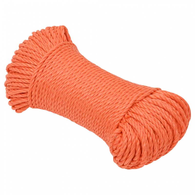 Arbeitsseil Orange 8 mm 50 m Polypropylen
