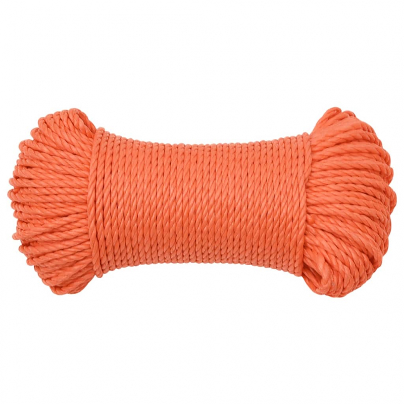 Arbeitsseil Orange 8 mm 50 m Polypropylen