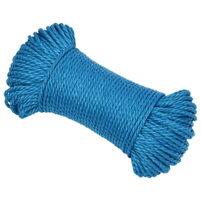 Arbeitsseil Blau 8 mm 50 m Polypropylen