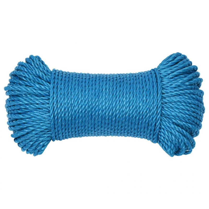 Arbeitsseil Blau 8 mm 50 m Polypropylen