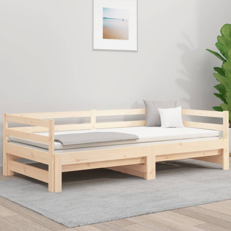 Ausziehbares Tagesbett ohne Matratze 90x190 cm