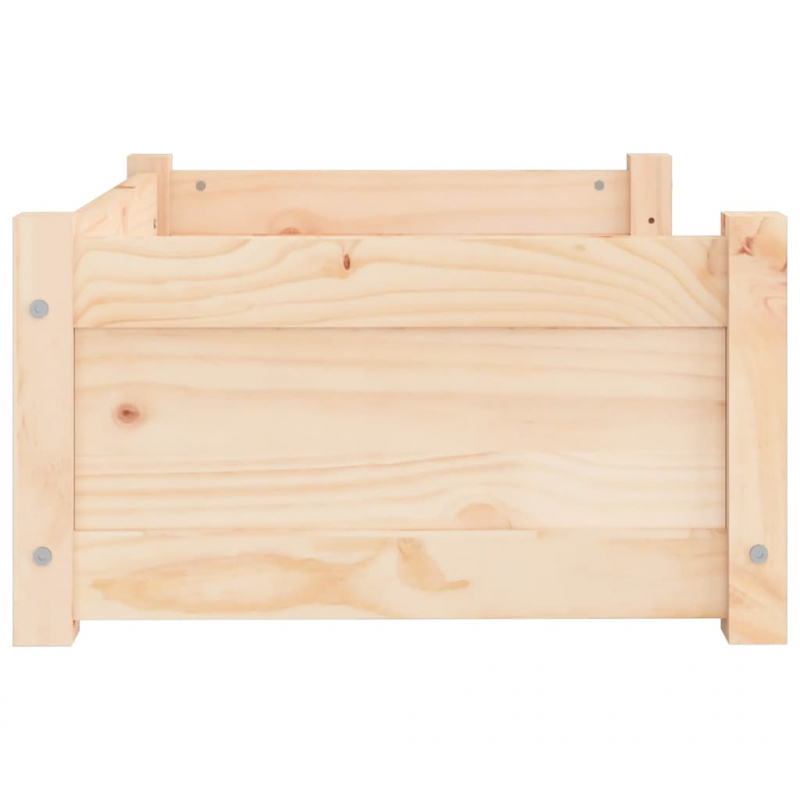 Hundebett 65,5x50,5x28 cm Massivholz Kiefer