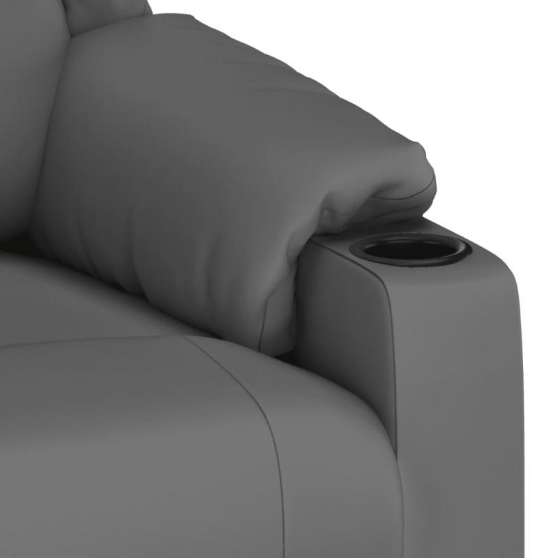 Relaxsessel Grau Kunstleder