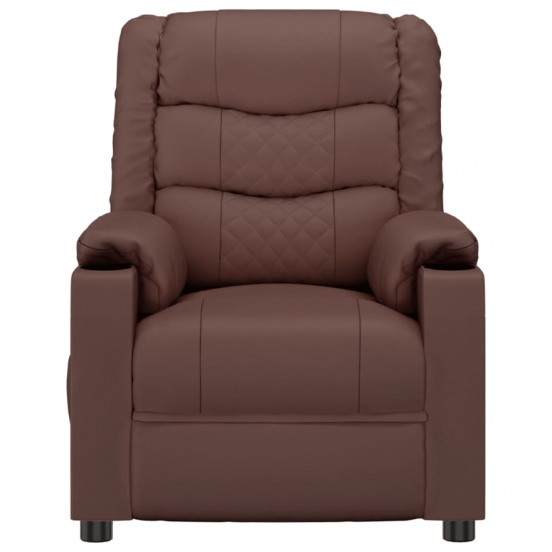 Massagesessel Braun Kunstleder