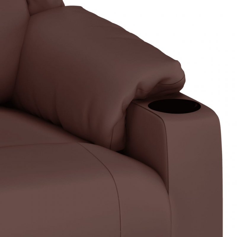 Massagesessel Braun Kunstleder