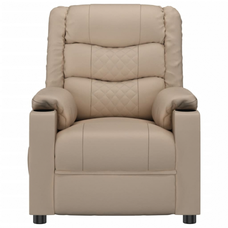 Massagesessel Cappuccino-Braun Kunstleder