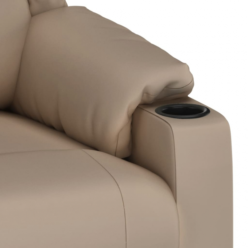Massagesessel Cappuccino-Braun Kunstleder