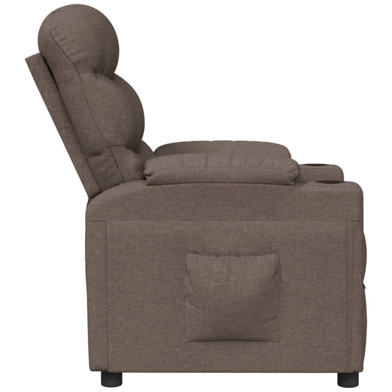 Relaxsessel Taupe Stoff