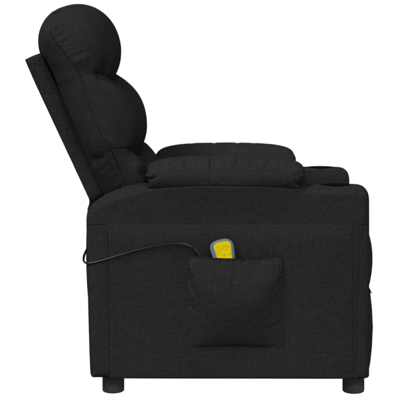 Massagesessel Schwarz Stoff