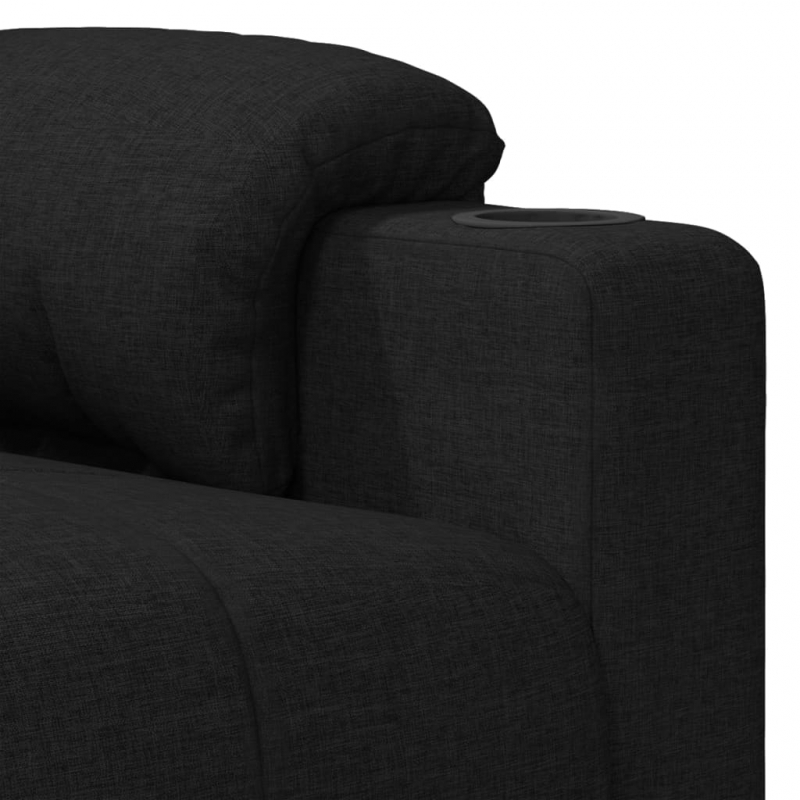 Massagesessel Schwarz Stoff