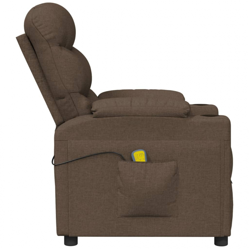 Massagesessel Braun Stoff