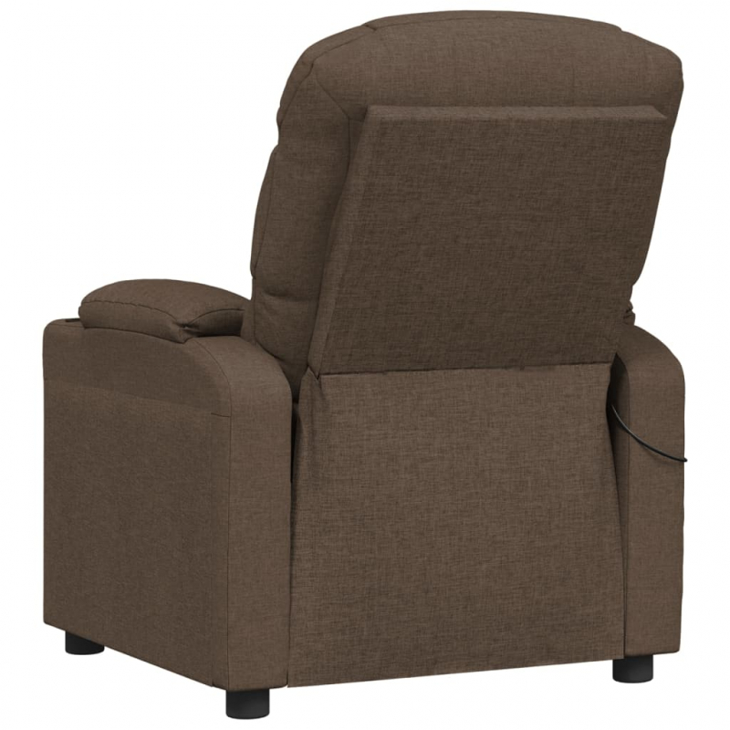 Massagesessel Braun Stoff