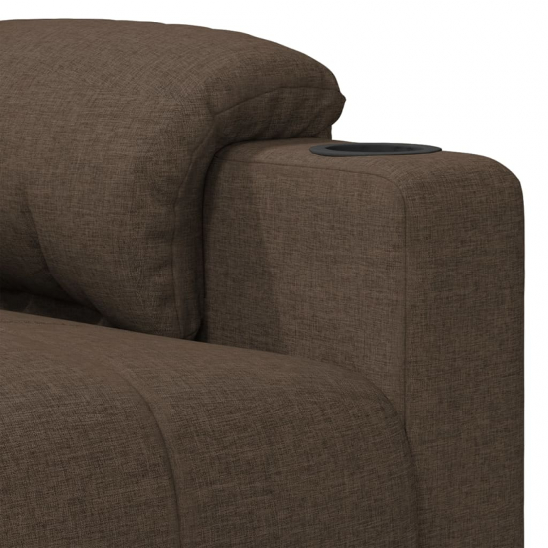 Massagesessel Braun Stoff