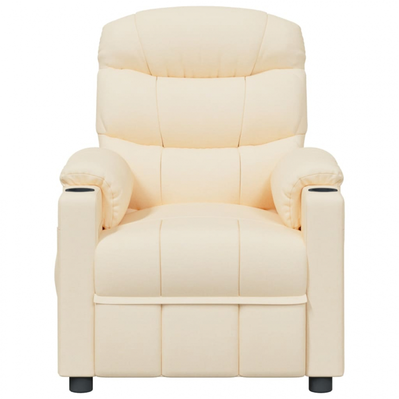 Massagesessel Creme Stoff