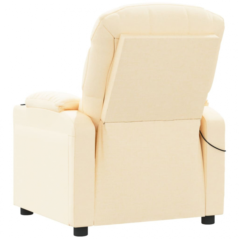 Massagesessel Creme Stoff