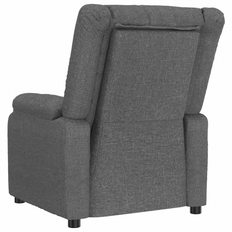 Massagesessel Dunkelgrau Stoff