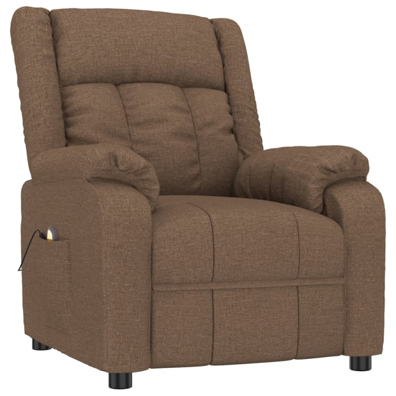 Massagesessel Braun Stoff