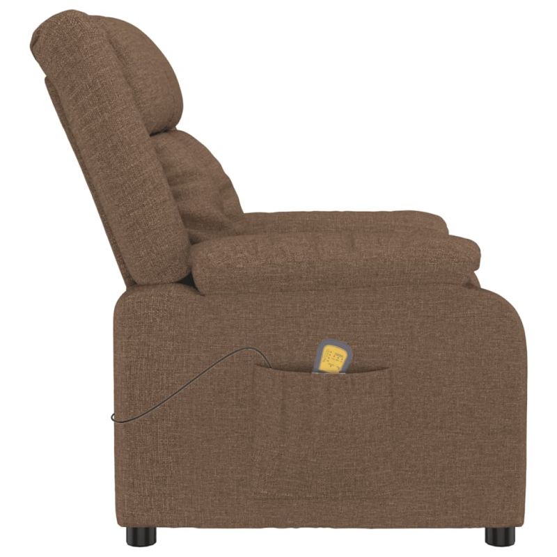 Massagesessel Braun Stoff