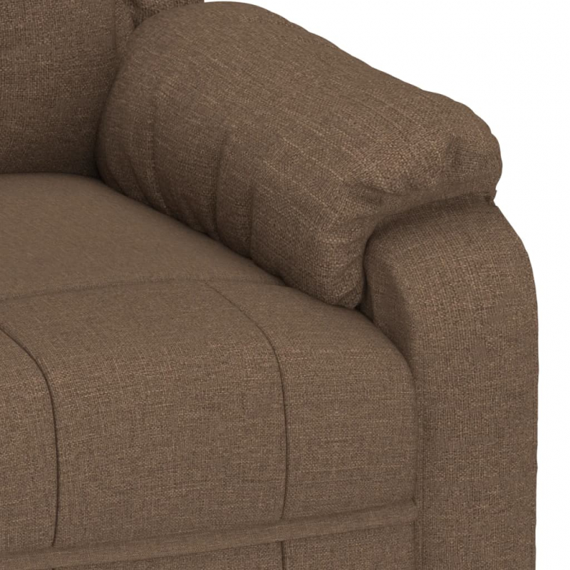 Massagesessel Braun Stoff
