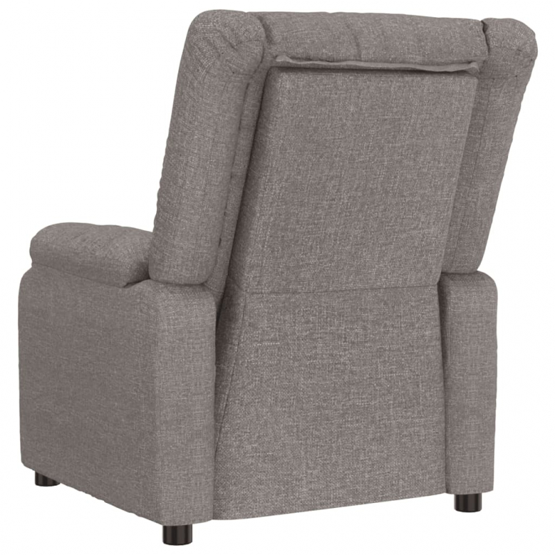 Massagesessel Taupe Stoff