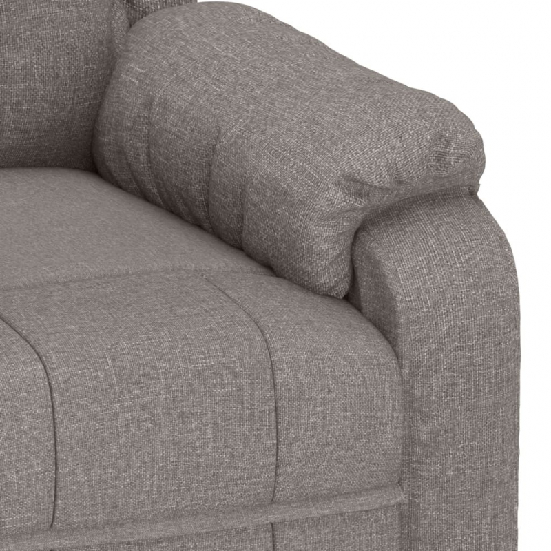 Massagesessel Taupe Stoff