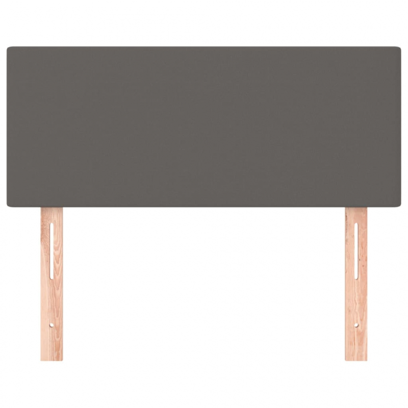 Kopfteil Grau 80x5x78/88 cm Kunstleder