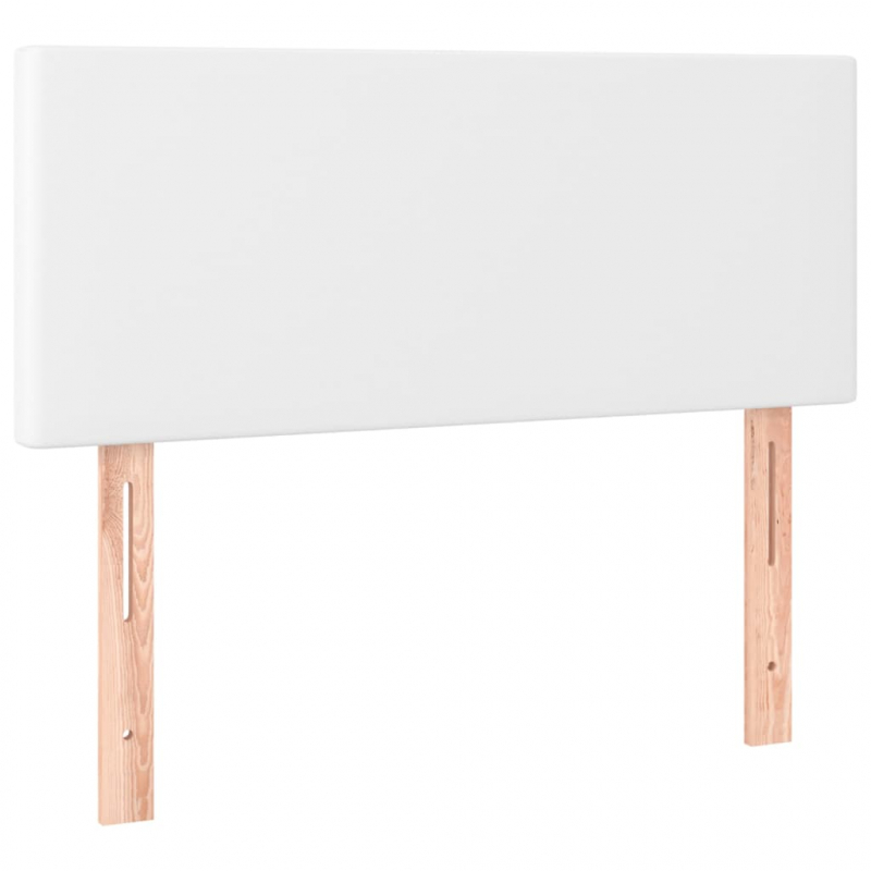 Kopfteil Weiß 90x5x78/88 cm Kunstleder