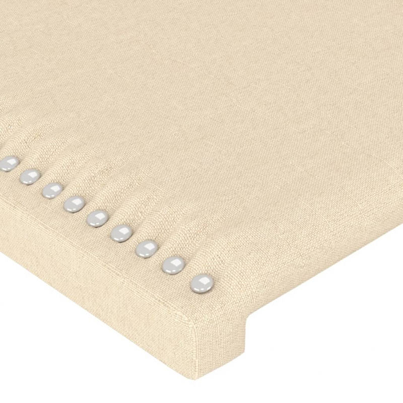 Kopfteil Creme 80x5x78/88 cm Stoff