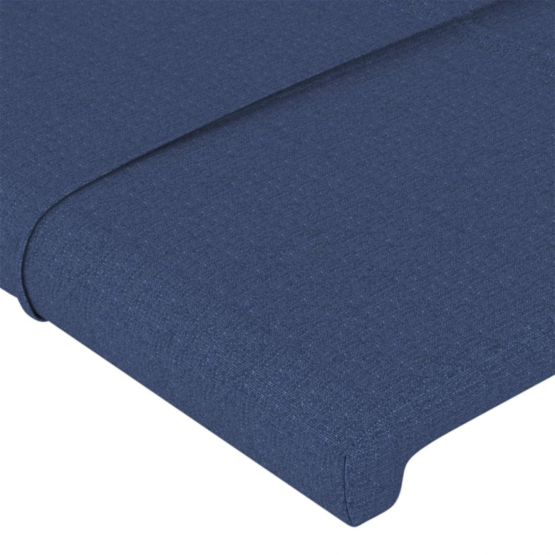 Kopfteil Blau 90x5x78/88 cm Stoff