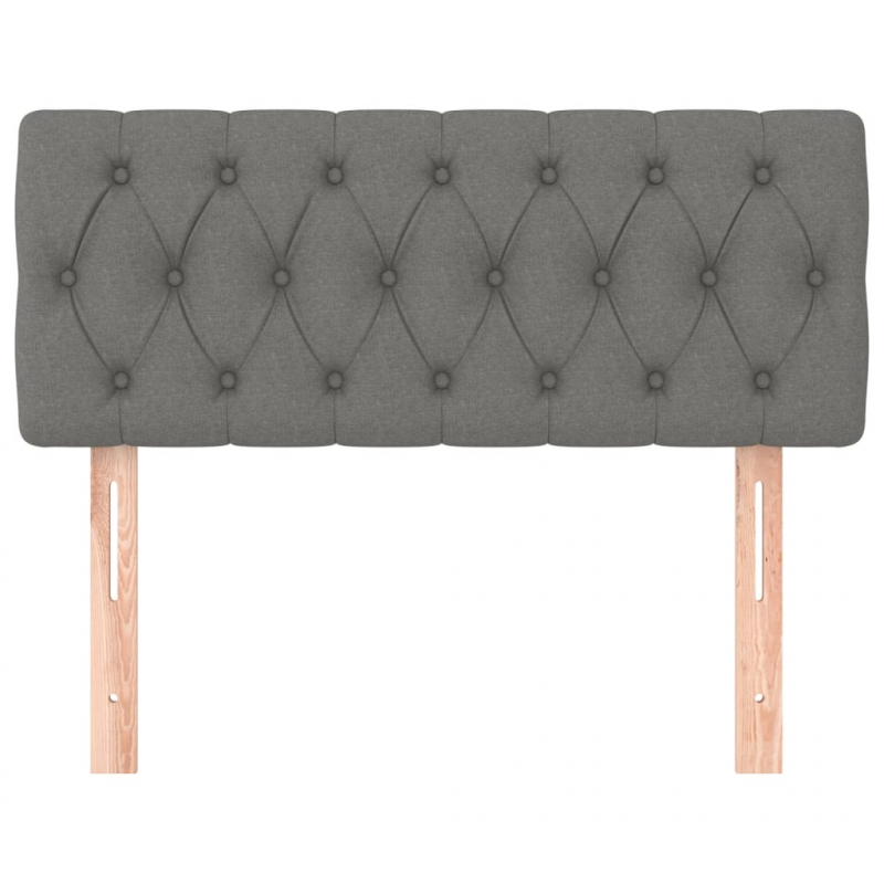 Kopfteil Dunkelgrau 90x7x78/88 cm Stoff