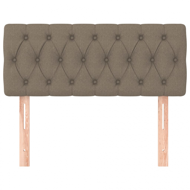 Kopfteil Taupe 100x7x78/88 cm Stoff