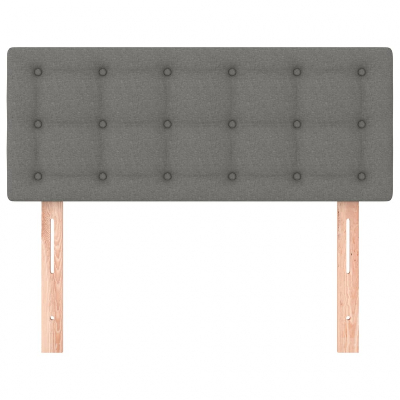 Kopfteil Dunkelgrau 90x5x78/88 cm Stoff