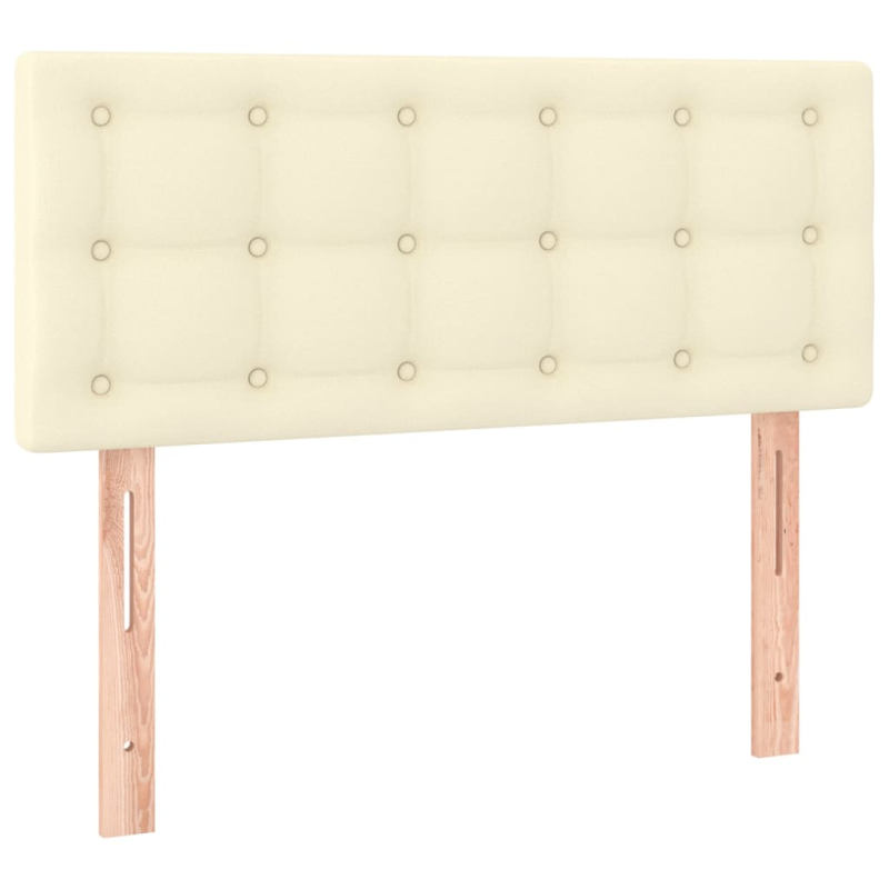 Kopfteil Creme 90x5x78/88 cm Kunstleder