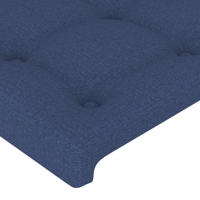 Kopfteil Blau 100x5x78/88 cm Stoff